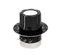 iHaospace 5Pcs RV24YN20S Rotary Taper Carbon Potentiometer with Diameter with Knob RV24YN 20S B202(2K)