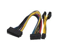 iHaospace Cable adaptador de alimentación de 18 pines a ATX de 24 pines + 6 pines a doble IDE Molex 4 pines para servidor HP Z600 Workstation Server
