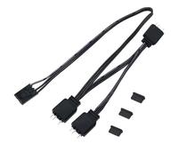 iHaospace Cable adaptador de ventilador RGB de 5 V de 3 pines a 4 pines, 1 a 3 para Corsair iCUE Commander Core XT/Commander Core, ARGB adaptador para 5 V, 3 pines RGB