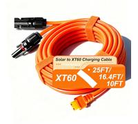 iHaospace Cable de extensión XT60 a conector solar de 7,62 M/3,05 M/5 m, 12 AWG, XT60 para panel solar ECOFLOW River y Delta Serie BLUETTI EB55 (7,62 m/25 ft)