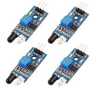 iHaospace Sensor de avocación por infrarrojos para Arduino Smart Tracking Car Robot Project 2-30 cm Detecting Distance Adjutable (Pack de 4)