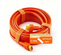 iHaospace XT60 - Cable de extensión de 10 pies, 16.4 pies, 25 pies, 12 AWG XT60 con conector macho a hembra para estación de energía portátil, panel solar, generador solar, batería RC (16.4 pies)