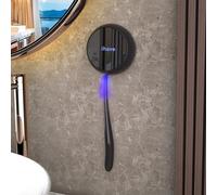 iHave Soporte desinfectante para cepillo de dientes: desinfección UV de ciclo automático y soporte magnético de pared para cepillos manuales y eléctricos. Soportes portátiles para cepillo de dientes