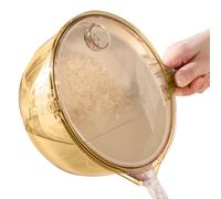 Ihdjasg Bol para Limpiar Fruta con Colador - Colador de Cocina con Pico - Recipiente y Escurridor para Frutas,para Preparar Ensaladas, Lavar Arroz, Pasta, Bayas y Uvas