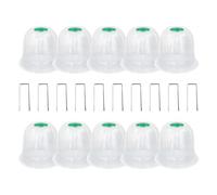 Ihdjasg Cobertores de Plántulas | Protector De Jardinería De Protección 10 Piezas | Cubierta Protectora para Plántulas - para Huerto de Verduras y Flores, Interior y Exterior, para Principiantes