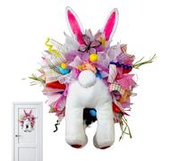 Ihdjasg Corona de Puerta en la Puerta Principal, Guirnalda como decoración de Primavera, Corona de Puerta con Huevos de Colores | para jardín, Interior y Exterior, Ventana, Boda, Fiesta