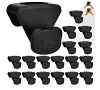 Ihdjasg Gancho de conector para perchas, 18 piezas, accesorios para organización de ropa, gancho de extensión para apartamento, tienda, ropa, bolso, cinturón, uniforme, garaje, dormitorio, hotel