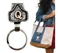 Ihdjasg Llaveros Con Letras Vaqueras, Llaveros Vintage con Clip de Letra para Bolsillo, Sujetallaves Accesorios de para Bolso Mochila Diario Cinturón Amantes del Denim Regalo Mujeres