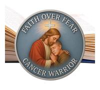 Ihdjasg Moneda Cristiana Challenge - Moneda de Fuerza y Consuelo,Colección Conmemorativa Detallada para Adultos Aficionados Y Hogares Fans del Apoyo Espiritual