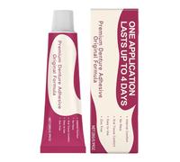 Ihdjasg Pegamento para dentaduras postizas, 28 g, adhesivo para dientes artificiales, adhesivo natural para prótesis, para viajes, hogar, exterior, negocios, camping y rutina diaria