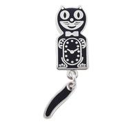 Ihdjasg Reloj de gato vintage, con cola móvil 3D broche animal, esmalte gatos Pin de solapa para solapas - Para familia, amigos, mujeres, eventos sociales, uso diario, cuello de camisa al aire libre