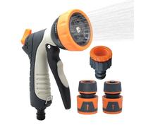 Ihdjasg Robusto boquilla de manguera de jardín - Herramientas de riego - Manguera Boquilla pulverizadora con 9 patrones de pulverización ajustables, para entrada, mascotas, duchas, plantas, vehículos