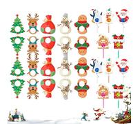 Ihdjasg Tarjetas Navideñas Con - Decoraciones Navideñas De Muñeco De Nieve Con De Papel | Para Postres Chocolate Y Mesa De Bienvenida Invernal,Decoración