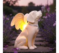 iHeartDogs Regalos conmemorativos para perros, estatua de ángel de perro, luz solar, figura conmemorativa para mascotas