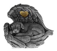 iHeartDogs Urna de ángel Forever Loved Dog - Estatua Conmemorativa para Interior/jardín