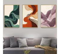 IHHGNB Cuadro abstracto grande para pared, decoración moderna para el hogar, pintura minimalista impresa en lienzo, póster de arte contemporáneo (20x30cm (8x12in) x3/Sin marco)