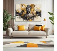 IHHGNB Cuadro de Buda con arte de pared moderno, impresión en lienzo, obra de arte para baño, oficina, dormitorio, sala de estar, decoración de pared (80 x 120 cm (31 x 47 pulgadas), sin marco)