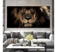 IHHGNB Lienzo de león, animal salvaje, pintura, pósteres e impresiones, arte de pared, imagen para decoración del hogar y la sala de estar (30 x 60 cm, sin marco)