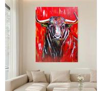 IHHGNB lienzo decorativo - Retrato de un majestuoso tigre, pósteres y láminas de fauna salvaje en blanco y negro para la decoración de la pared de la sala de estar (80x120cm (31x47in)/Sin marco)
