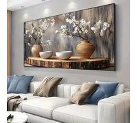 IHHGNB Póster moderno con diseño de ramas que florecen en primavera, ideal para decorar la pared del salón o el dormitorio (70x140cm (28x55in)/Sin marco).