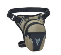IHIGOGOFA Bolsa de Pierna Moto Hombre Mujer Táctica Impermeable Multifunciónal Riñonera de Pierna Deportiva Bolsa Pierna Moto para Ciclismo Pesca Camping Senderismo (Caqui)