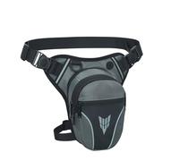 IHIGOGOFA Bolsa de Pierna Moto Hombre Mujer Táctica Impermeable Multifunciónal Riñonera de Pierna Deportiva Bolsa Pierna Moto para Ciclismo Pesca Camping Senderismo (Gris)
