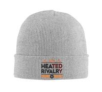 IHIUHGCN Rivalidad acalorada Logo de Hockey Sombrero Tejido para Mujeres Hombres, Calaveras, Gorros de otoño, Invierno, Acrílico de melón Casual