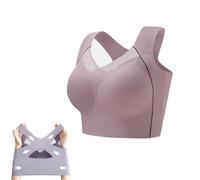 IhLuX Sujetador de corrección de Postura, Sujetador antipechos caídos para Mujer, Fitness Yoga Sueño Sujetador Deportivo Tallas Grandes (4XL,A)