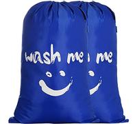 Ihomagic - Lote de 2 grandes bolsas de ropa para ropa de cama, plegable, bolsa de almacenamiento ligera, portátil de gran capacidad, 120 l, para ropa sucia manta nórdica para viaje, bolsa de hotel,