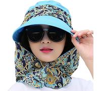 iHomey Roll Up Wide Brim Sun Visor UPF 50+ Protección UV Sun Hat con Protector de Cuello