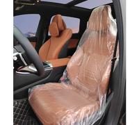 IHOTDER 50 fundas desechables para asiento de coche, fundas de asiento de plástico impermeables para asientos de automóviles, camiones, autobuses, fundas universales para asientos de automóvil,