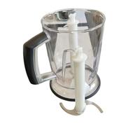 IHQZLSGFD Vaso Mezclador + 2 Cuchillas compatibles con batidoras Braun MQ7045, MQ9087, MQ7025, MQ7035, MQ9005, MQ9027, MQ9037, MQ9045 y MQ9087X.