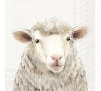 IHR Ideal Home Range Farm Schep Servilletas de papel (20 unidades, 33 x 33 cm), diseño de ovejas