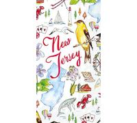 IHR Ideal Home Range Rosanne Beck State Collection - Servilletas desechables de papel de 3 capas, 8.5 x 4.5 pulgadas, New Jersey, 16 unidades