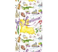 IHR Ideal Home Range Rosanne Beck State Collection - Servilletas desechables de papel de 3 capas, 8.5 x 4.5 pulgadas, Louisiana, 16 unidades