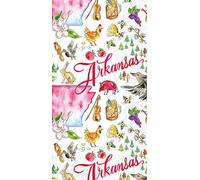 IHR Ideal Home Range Rosanne Beck State Collection - Servilletas desechables de papel de 3 capas, 8.5 x 4.5 pulgadas, Arkansas, 16 unidades