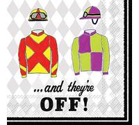 IHR Ideal Home Range Servilletas de cóctel desechables de 3 capas de papel, paquete de servilletas de fiesta, 5 x 5 pulgadas, y están apagadas, 20 unidades