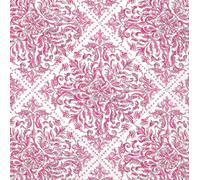 IHR Ideal Home Range Servilletas de cóctel Rosanne Beck desechables de 3 capas de papel para fiesta, 5 x 5 pulgadas, patrón topiario rosa, 20 unidades