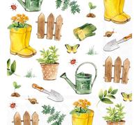 IHR Ideal Home Range Servilletas de fiesta desechables de 3 capas de papel para almuerzo, 6.5 x 6.5 pulgadas, jardinería, 20 unidades