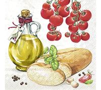 IHR Ideal Home Range - Servilletas de papel BRUSCHETTA crema, 20 unidades, 3 capas, 16,5 x 16,5 cm