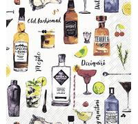 IHR Ideal Home Range - Servilletas de papel para él, 20 unidades, servilletas de cóctel de 3 capas, 5 x 5 pulgadas