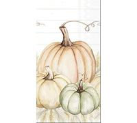 IHR Ideal Home Range Servilletas desechables de papel de 3 capas para invitados de cena, 8.5 pulgadas 4.5 pulgadas, trío de calabaza