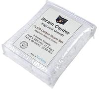 Ihram para Hombre - Juego de Toallas de 2 Piezas para Hajj y Umrah - 100% Algodón Natural Turco - Suave - Ahram Ehram