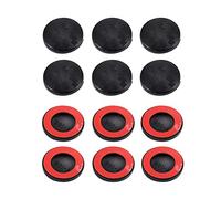 ihreesy 12 pcs Cubierta de Tornillo para Puerta de Coche,Cubierta Protectora Cerradura de Puerta Tornillos Puertas Impermeables Cubierta de Decoración Interior de Coche,Fibra Carbon Redondo