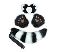 ihreesy Accesorios de Disfraz de Zorrito de Peluche para Niños Grandes Dulce Diadema de Anime