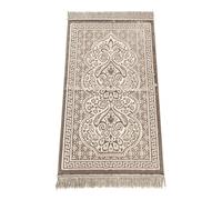 ihvan online, Alfombra de oración musulmana de terciopelo de lujo suave | Janamaz | Sajadah | Suave alfombra de oración islámica | Regalos islámicos | Alfombra de oración elegante, color: polvo