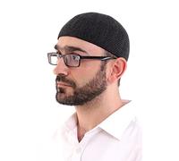 ihvan online Sombreros Kufi de lana de invierno musulmana turca para hombres, Taqiya, Takke, Peci, Sombreros islámicos, regalos islámicos, Negro , Talla única