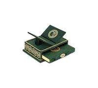 ihvan online, The Holy Arabic Corán Juego de regalo, soporte para libros, soporte para el Corán de escritorio, Rehal, pecho cubierto de terciopelo, regalos islámicos decorativos para musulmanes, verde