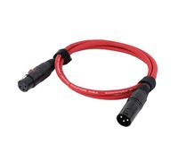 IHVJPKMF Cables de conexión XLR multicolores, Cable de micrófono XLR macho a hembra equilibrado de 3 pines, 0,3 M, 1M, 1,5M, 2M, 3M, 5M, 8M, 10M, 15M, 1 ud.(Red,3 meter)