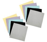 IHYjinchoo 10 paños de limpieza de joyería de alta calidad, 3.15 x 3.15 pulgadas, paño de pulido suave envuelto individualmente para plata de ley, oro, platino, latón, cubiertos, monedas, anillos